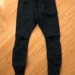 One X One Teaspoon Desperados Pants Ripped Knees Tapered Button Fly Navy Size 26 Photo 0