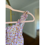 Jopna Boho Ruffle Strap Smocked Midi Dress Pink Orange Floral Cottagecore XS Purple Photo 6