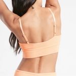 Athleta  Well Rested Longline Ribbed Sleep Bra Orange Size XL NWT Photo 2