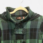 525 America Green Plaid Heritage Preppy Peacoat Hooded Size Large Photo 6