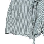 Banana Republic Seersucker Shorts Size 4 Blue White Stripe Belted Stretch 30X3.5 Photo 2