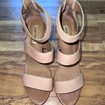 Steve Madden  Karey Open Toe Leather Wedge Sandals in Beige Tan women's size 10 Photo 3