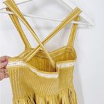 The Great The Laurel Dress Cotton Sundress Stripe Size 0 Gold Photo 7