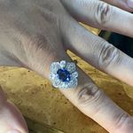 Natural Kyanite Sterling Silver Cocktail Ring Size 9 Photo 3