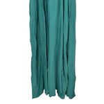Polygram Shimmery Jade Maxi Dress size 2X Puff Short Sleeves Smocked Waist NWT Green Photo 8