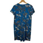 J.Jill  Wherever‎ Collection Floral Pleated Dress Small Blue Comfy Office Casual Photo 3