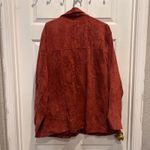 st. john's bay VTG  Womens 3X Washable Genuine Leather Suede Rust Brick Red Jacket Photo 4