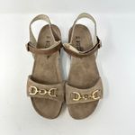 Naot Aubrey Wedge Sandal Suede Nubuck Brown Size 42 Photo 2