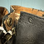 Lucky Brand  Eugina Ankle Boots Womens Size 6 EUR 36‎ Black Leather Zip Button Photo 4