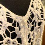 Say What? Questions by Say What white crocheted short sleeve cardigan floral size XL Photo 4