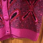 ZARA Pink Jacquard Knit Cardigan with Pompoms Size Large Bloggers Fave 5802/162 Photo 11