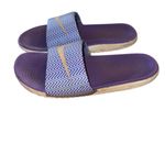 Nike  Zigzag Purple and Blue Slides Photo 3