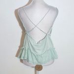 Honey Punch Mint Green Sleeveless Lace Trim Crop Top NWT Sz Medium Boho Top Photo 3