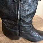 Laredo Vintage 90s  Black Leather Cowboy Boots Women’s Size 5.5 USA Made Western Photo 11