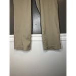 Croft & Barrow Pants Womens Medium Short Khaki Beige Straight Leg Stretch Casual Photo 2