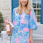 Lilly Pulitzer LILLY PULITZE Delancey Dress Sink or Swim Flutter Butterfly Medium Photo 0