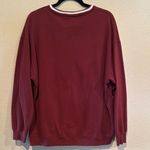Hollister Maroon V-Neck Sweater with Sporty Style Photo 2