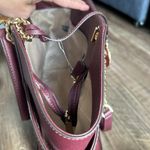 Michael Kors  Maroon and Gold Tote Bag Merlot Large Shoulder Bag Photo 8