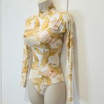 Rip Curl Namotu Long Sleeve Surfsuit Swimsuit Rashguard Yellow XXS Beachy Surfer Photo 6