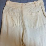 ZARA Cream Embroidered Trousers Photo 6