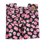 Abercrombie & Fitch Pink & Blue Floral Buttery Soft Stretch Ankle Pants Size 10 Photo 1