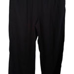 Old Navy  Black High-Rise Wide Leg Linen Pants Photo 0
