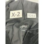 Womans Style & Co Sport Long Sleeve Full Zip Sweatshirt Large Black Rhinestone Photo 2