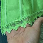 Frederick's of Hollywood Neon green Halter Corset Vintage size 32 Photo 5