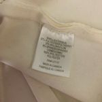 Badgley Mischka Womens Top Fitted Long Sleeve Zipper Back Stretch Ivory Size XL Photo 4