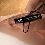 ZARA NWOT Sequin Long Open Back Halter Dress Size Medium Photo 6