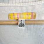 Urban Outfitters  Cardigan Women Small White Ribbed Y2K Tie Flare Fairy Coquette Photo 2