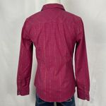 Talbots Red Check Shirt Sz 2P Wrinkle Resistant Shimmering Button Front Holiday Photo 5