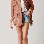 Free People Double Cloth Military Jacket Pink Photo 1