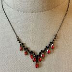 Avon Red /orange beaded Necklace Photo 0