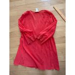 La Blanca Coral Crochet V Neck Swim Cover Up Tunic Dress Size L Photo 5