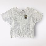 Spiaggia Dolce  NWT Sheer‎ Lace Blouse Womens Size M Boho Beachy Photo 2