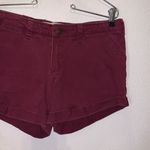 Hollister  chino midi short longest length 4” inseam burgundy Summer shorts Photo 2