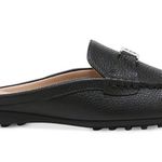 Giani Bernini Womens Pink Dejaa Round Toe Slip On Leather Mules in Black Photo 2