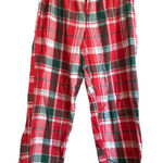 Life is Good Life is Good Womens Pajama Pants Red Green Plaid Cotton Sleepwear Loungewear Photo 0