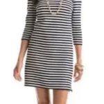 Vineyard Vines Striped Dress Shift Blue White M Preppy Photo 5