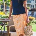 RipSkirt Hawaii Womens XL Yellow Tuscan Sunflower Tropical Beach Resort Length 3 Photo 1