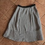 Line and Dot  Stripe Midi Skirt Photo 3