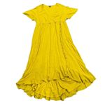 Torrid Maxi Rayon Slub Surplice Wrap Dress Sulphur Plus Size 2X Boho Relax Photo 2