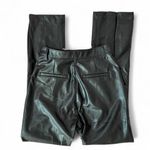 Abercrombie & Fitch Faux Leather Pants High Rise Trousers Straight Leg Black Photo 3