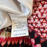 Fig and Flower Multicolored Retro Print 3/4 Bell Sleeve Shift Mini Dress Orange Photo 8