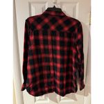 Woolrich  Red Black Plaid Flannel Wool Button Up Shirt Tagged Women’s XXL Cotton Photo 5
