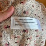 Chic Cream‎ Floral Midi Dress White Size 38 Photo 4