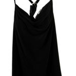 Black Backless Camisole Swim Top with Plunging V Photo 0