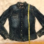 Highway Jeans HWY Jeans acid wash denim look shirt size medium Photo 5