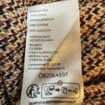 Free People  Large Freddie Menswear Oversized Shirt Jacket Shacket Neutral Plaid Photo 8